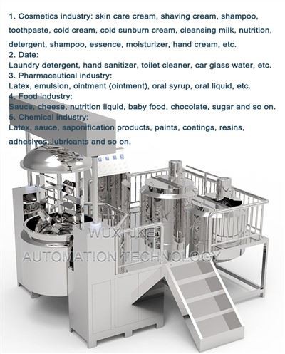 เครื่องผสมอิมัลซิไฟเออร์ Homogenizing สุญญากาศ